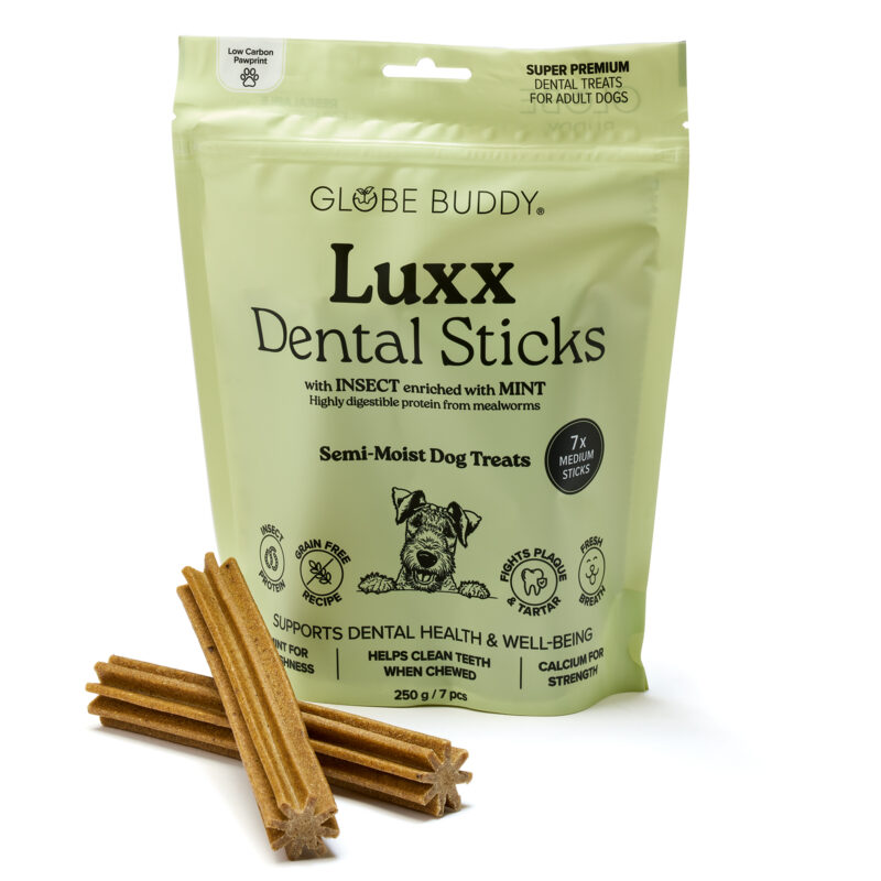 Gâteries semihumides pour chiens aux insectes et à la menthe