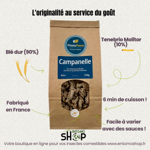 L'originalité au service du goût Laissez-vous tenter par les Campanelle PASTA NOVA, des pâtes en forme de petites cloches aux bords dentelés, idéales pour capturer les sauces épaisses et les morceaux de légumes. Leur texture unique et leur forme créative en font le choix parfait pour des plats de pâtes inventifs et généreux.