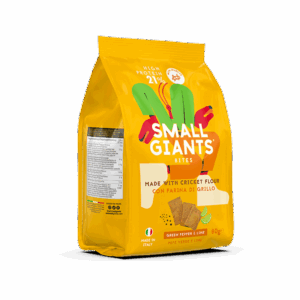 Crackers Apéritifs Protéinés Poivre & Citron Vert Small Giants (80g) – Poudre de Grillon