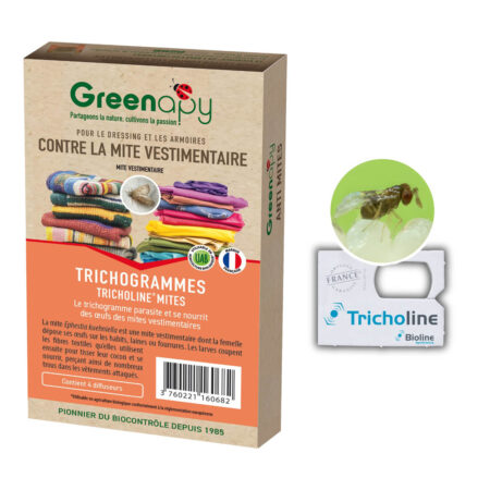 Trichogramme 4 diffuseurs, anti mite des vêtements