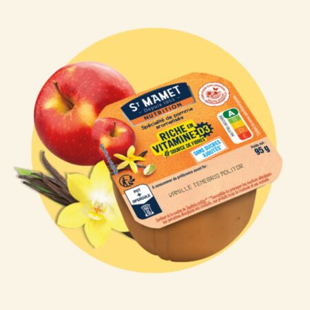 spécialité de pommes HVE au Tenebrio molitor et vanille signée St Mamet (95g)