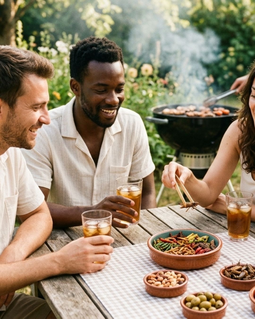 L'été, saison idéale pour oser les insectes comestibles La chaleur estivale et l'ambiance décontractée des barbecues créent un contexte propice à l'exploration culinaire. C'est en été que les Français sont le plus ouverts à l'aventure gustative : on est dehors, détendu, en bonne compagnie.